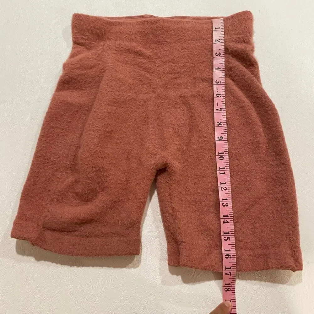 Gymshark Whitney Simmons Fuzzy Lounge Shorts Pink Size Medium